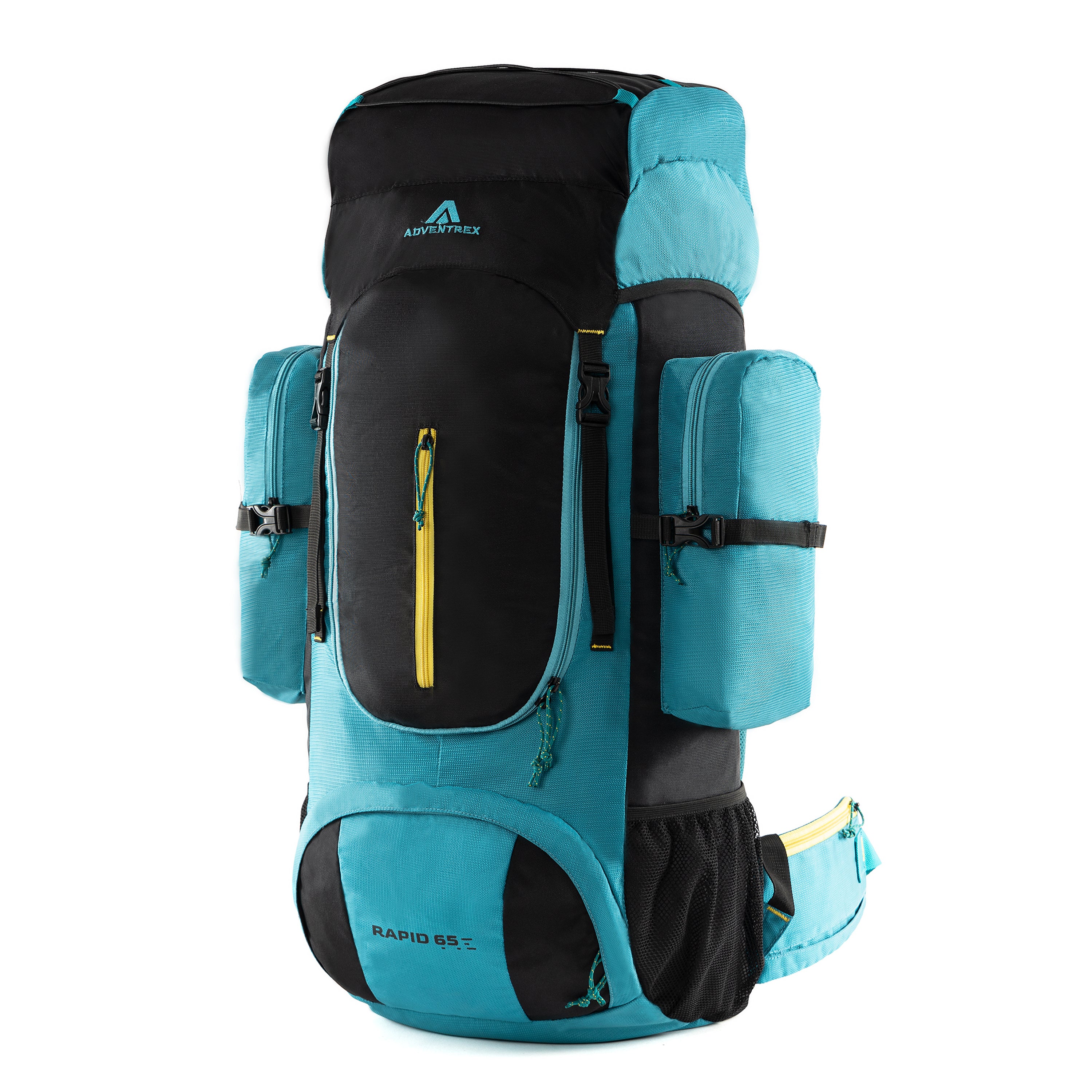 Arrivly Rucksack Rapid 65 Litre Front Opening Rucksack for Travelling and Hiking (Sea G ...